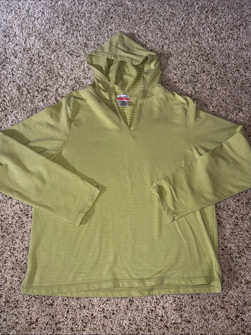Danskin Olive Green Hooded Pullover